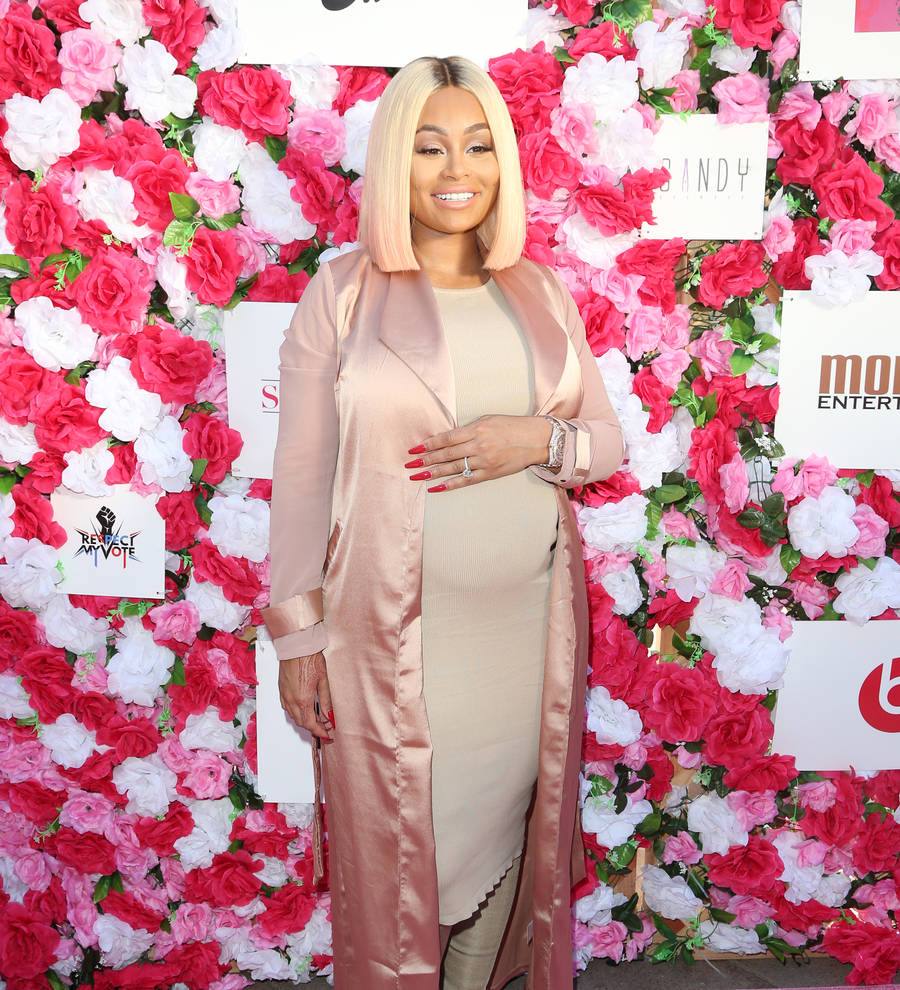 Glowing Blac Chyna cradles newborn Dream in Snapchat video