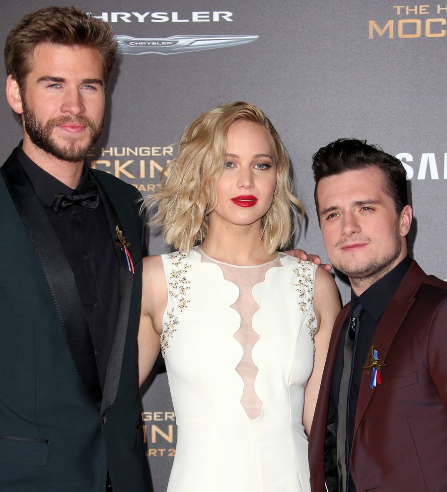 The Hunger Games cast show support for France at Los Angeles premiere