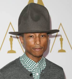 Pharrell Williams' Grammys hat goes on display