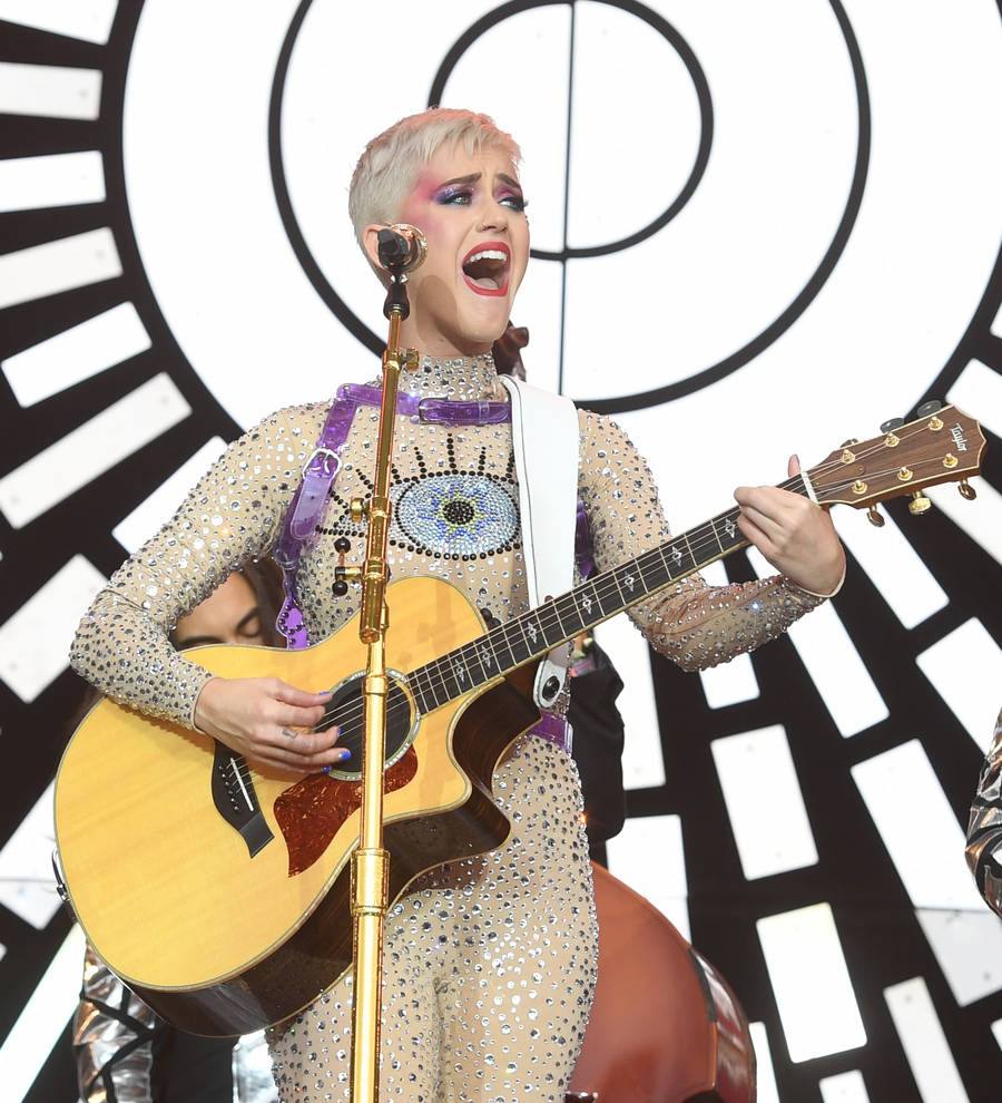 Katy Perry comes up with song ideas in the shower