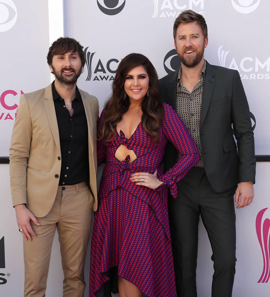 Eric Stonestreet plays the drums at Lady Antebellum show