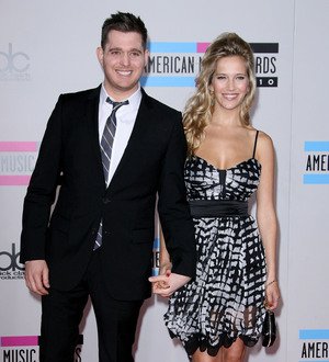 Michael Buble's wife strips off for underwear ads