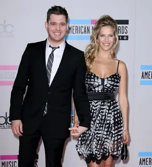 Michael Buble's wife strips off for underwear ads