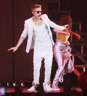 Justin Bieber makes surprise appearance at Cody Simpson's show