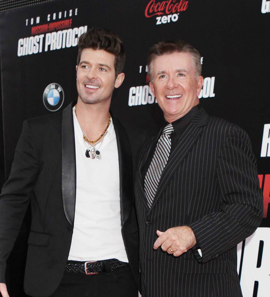 Robin Thicke celebrates 40th birthday with tribute to father Alan