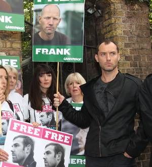 Jude Law and Damon Albarn join protest in London