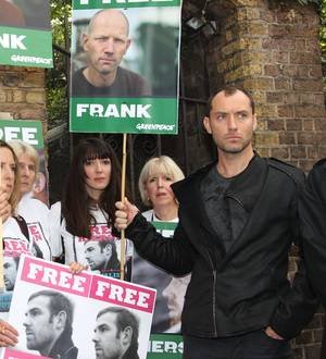 Jude Law and Damon Albarn join protest in London