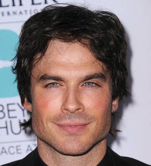 Ian Somerhalder poses with bloody heart for charity drive