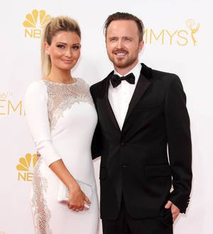 Emmys shout-out crashes website run by Aaron Paul's wife