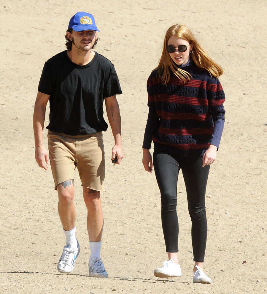 Shia LaBeouf and wife Mia Goth take opposing political stances