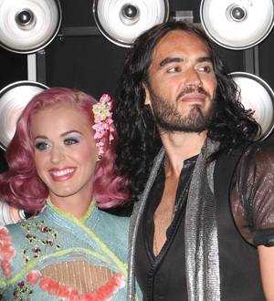 Moving trucks spotted at Katy Perry and Russell Brand's house