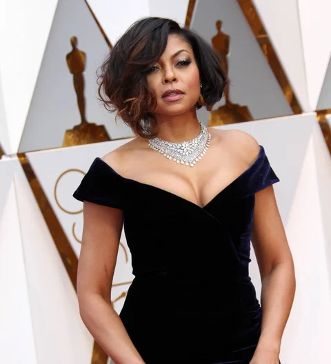 Taraji P. Henson 'vibes out' while getting red carpet ready