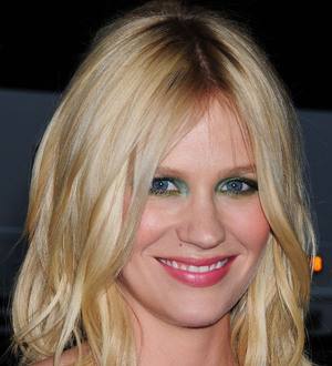 January Jones keeps mum about baby's father