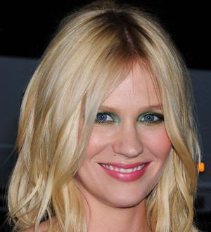 January Jones keeps mum about baby's father