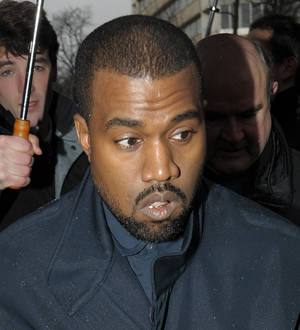 Kanye West performs at Givenchy designer's birthday