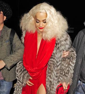 Rita Ora flashes underwear while celebrating birthday
