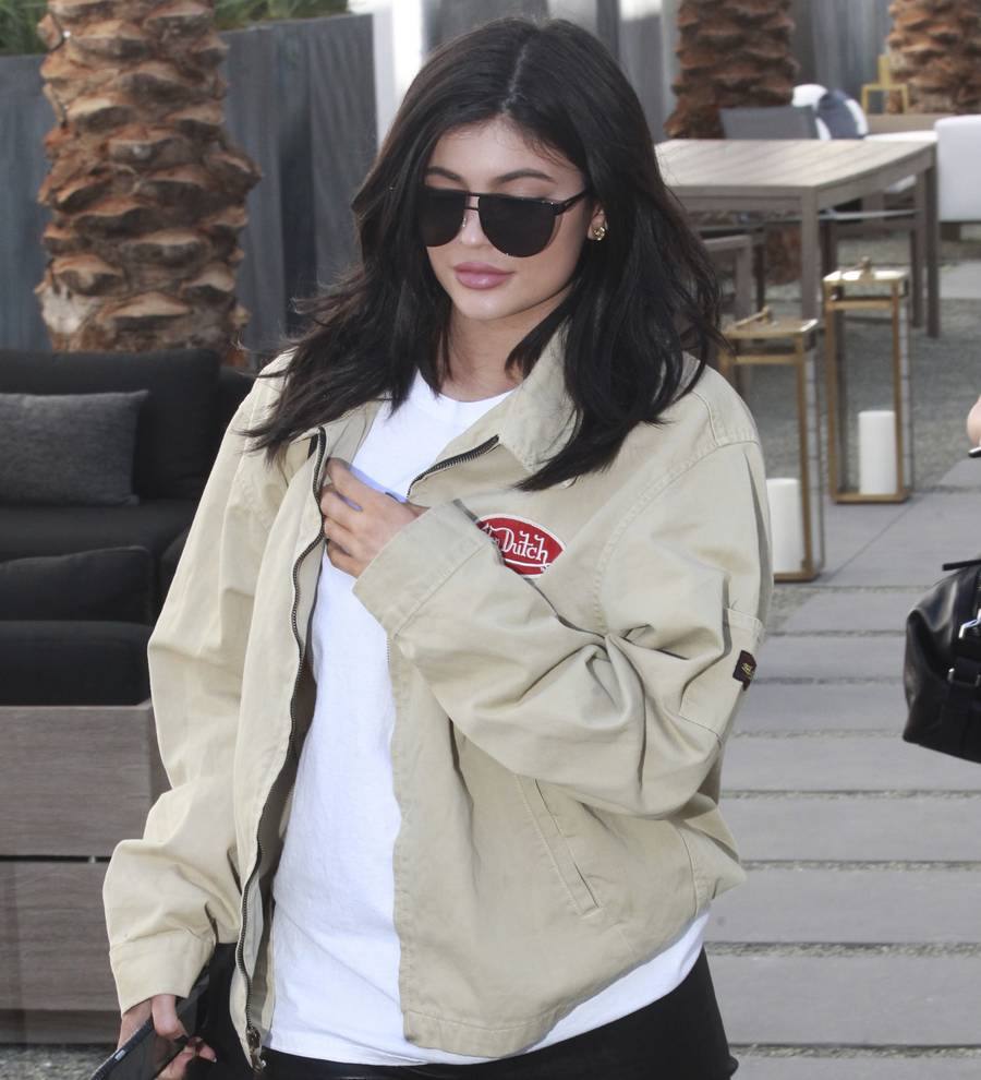 Kylie Jenner locks lips with rumoured beau in music video