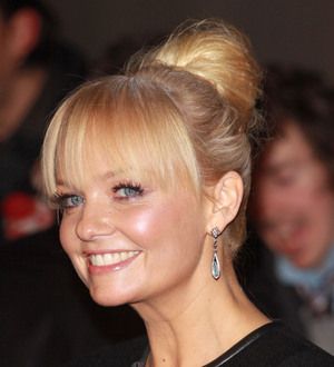 Emma Bunton in neck brace