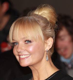 Emma Bunton in neck brace