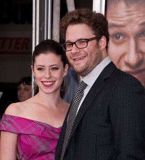 Rogen in phone sex movie with new wife