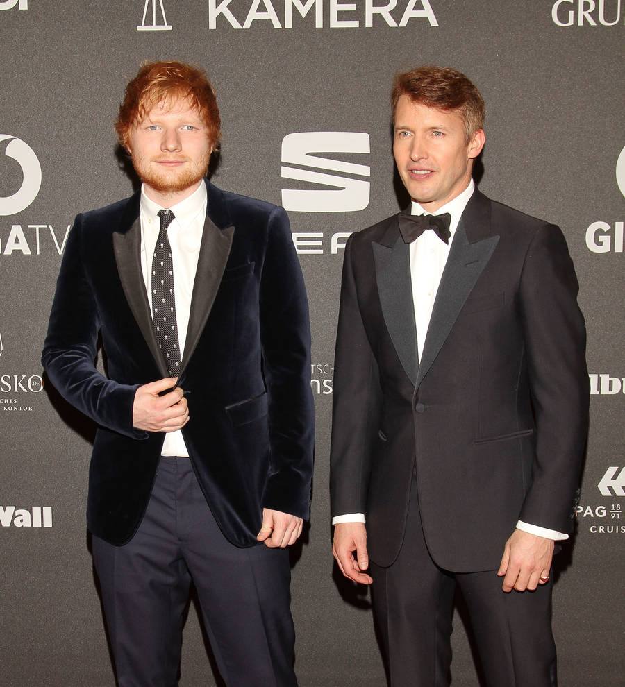 Ed Sheeran godfather to James Blunt's little boy