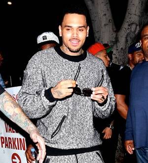 Chris Brown hosts charity kickball game