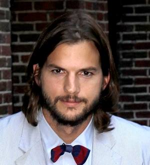 Ashton Kutcher dons safety gear for David Letterman following extremist threat