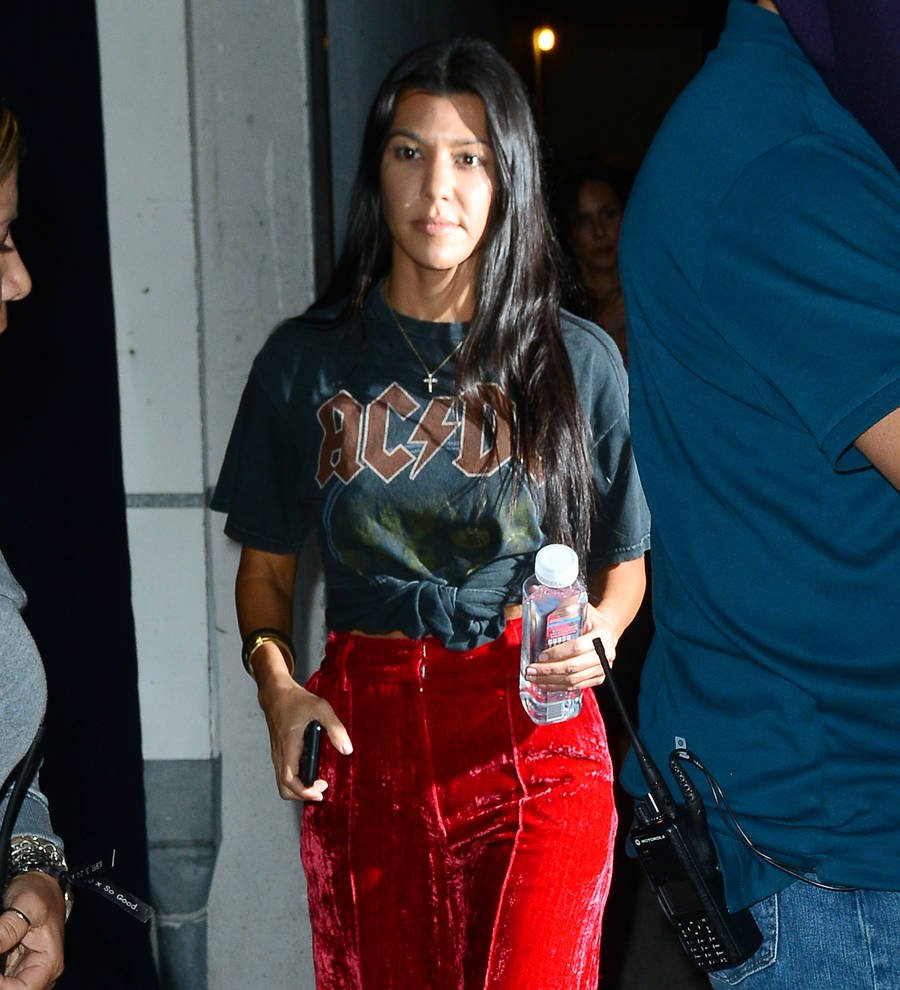 Kourtney Kardashian plays down pregnancy gossip