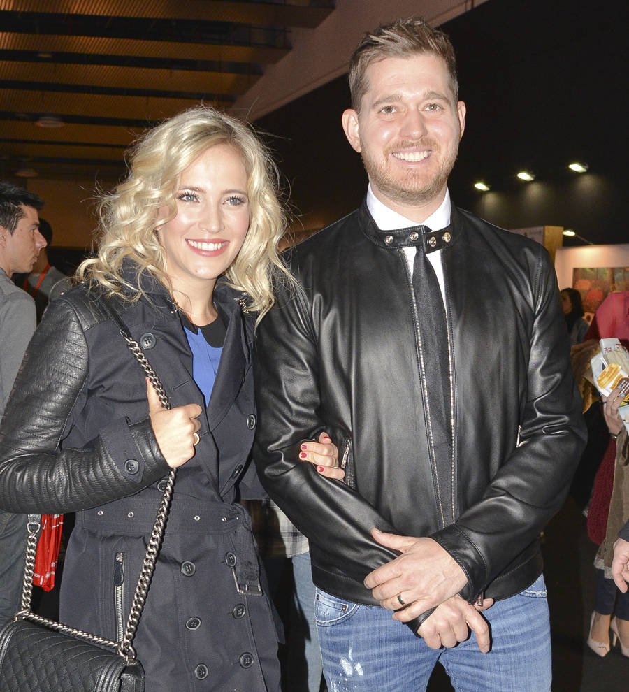 Michael Buble and wife take turns working