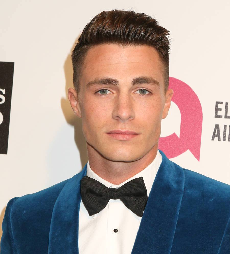 Colton Haynes poses with 'baby bump'