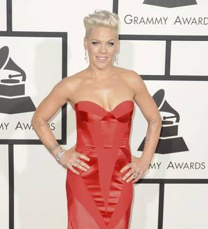 Pink strips down for magazine cover