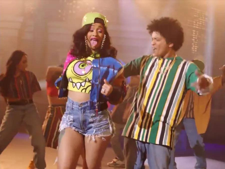 Bruno Mars & Cardi B Channel Their Inner '90s Kid For "Finesse" Remix!