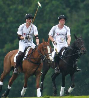 Prince William's polo dreams dashed by brother during birthday game