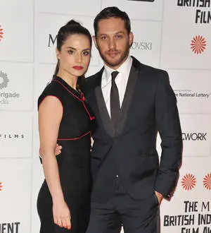Tom Hardy calls fiancee 'my wife'
