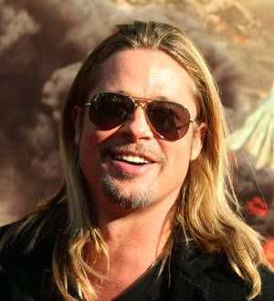 Brad Pitt and Shia LaBeouf visit military base for movie research