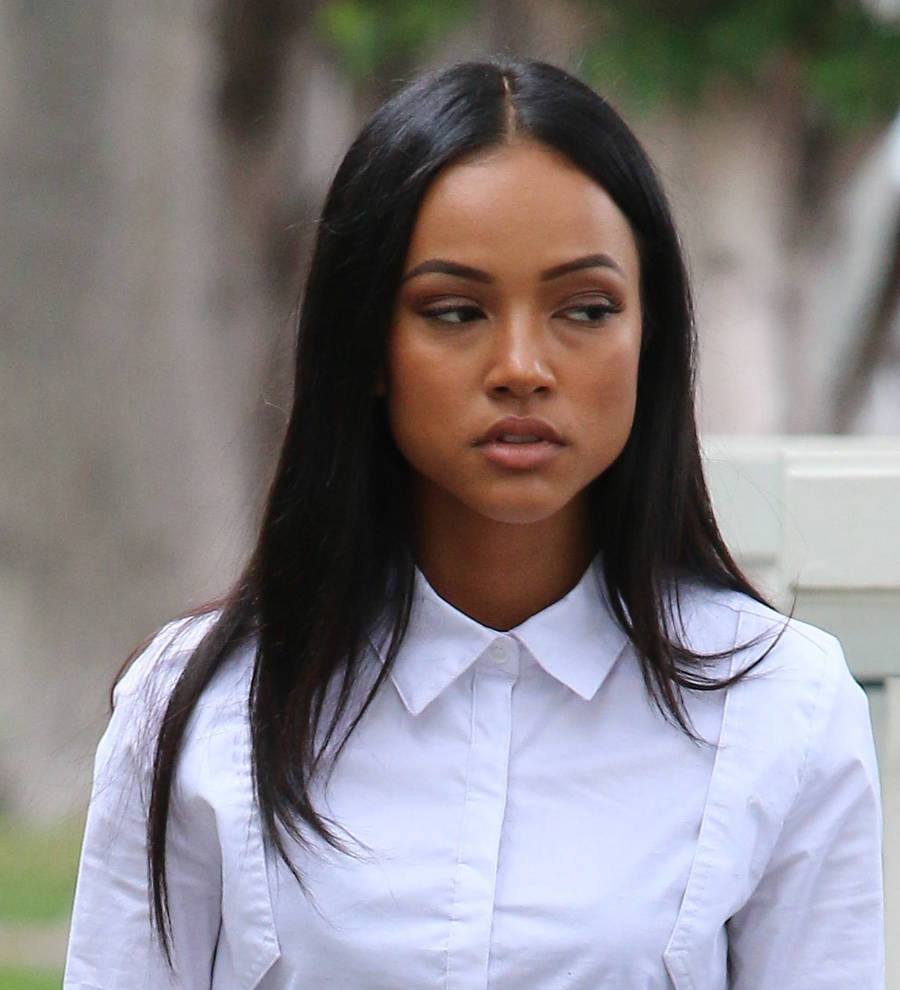 Karrueche Tran fires back after Chris Brown associate makes gun threat