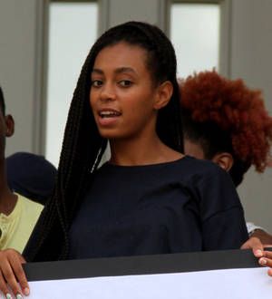 Solange Knowles stages rally over Trayvon Martin case verdict