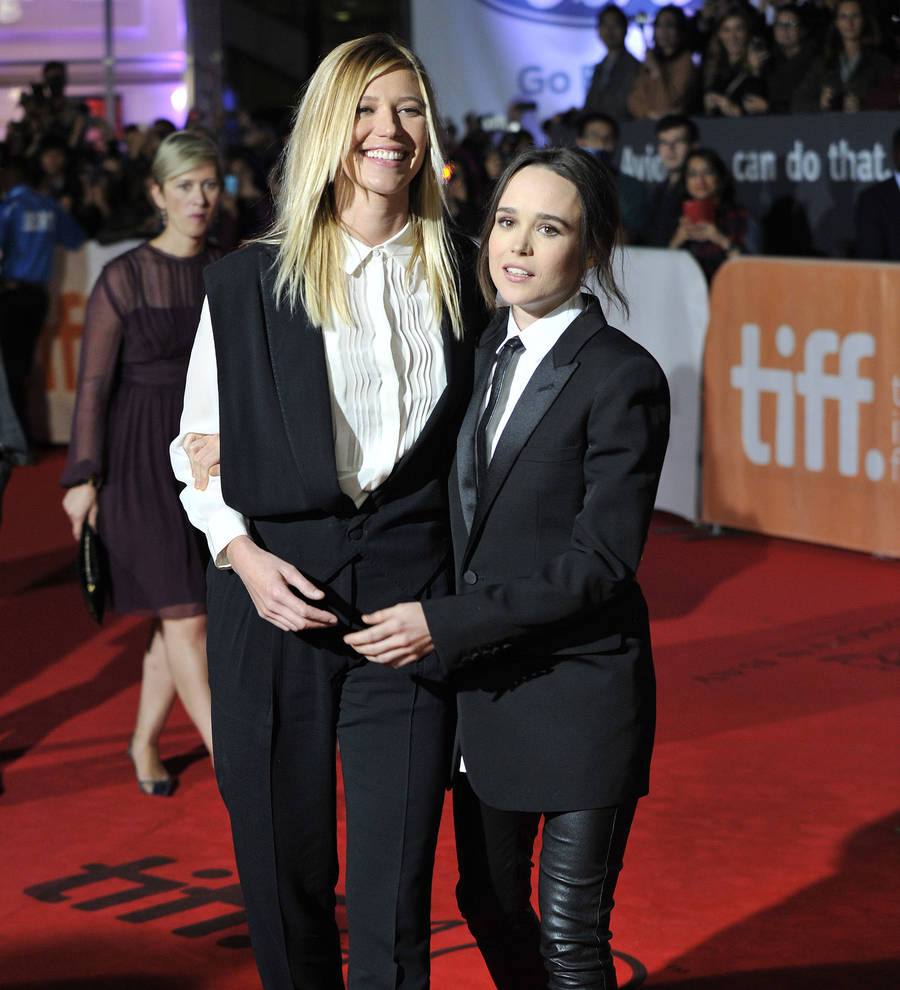 Ellen Page makes red carpet debut with girlfriend