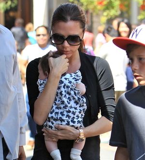 Beckhams debut baby Harper