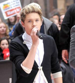 Niall Horan shooting part of One Direction's concert film
