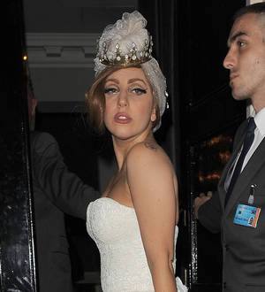 Lady Gaga returns for Gay Pride rally