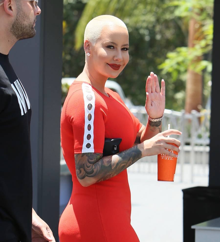 Amber Rose's tribute to ex Wiz Khalifa on Father's Day
