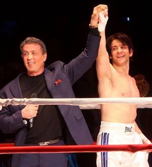Sylvester Stallone surprises fans at Broadway show