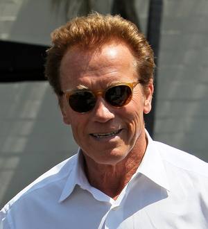 Arnold Schwarzenegger and Maria Shriver attend dinner for son's friend