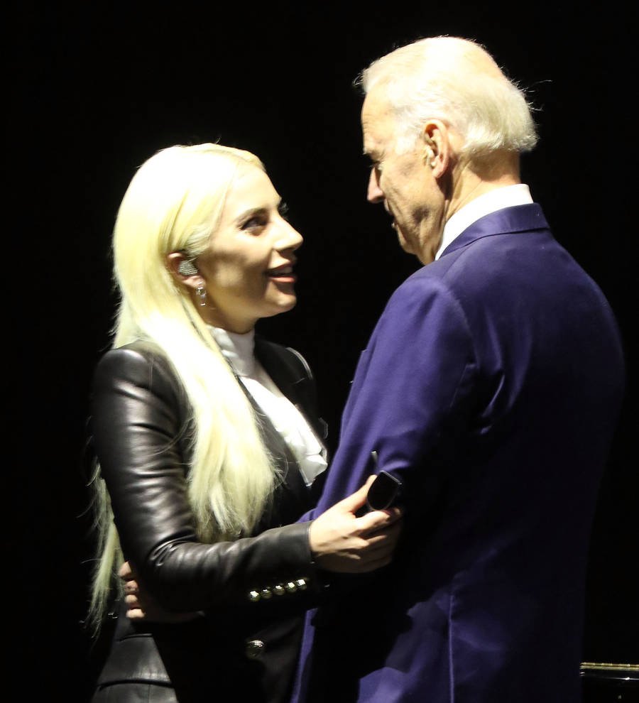 Lady Gaga and Joe Biden rally for sexual assault survivors