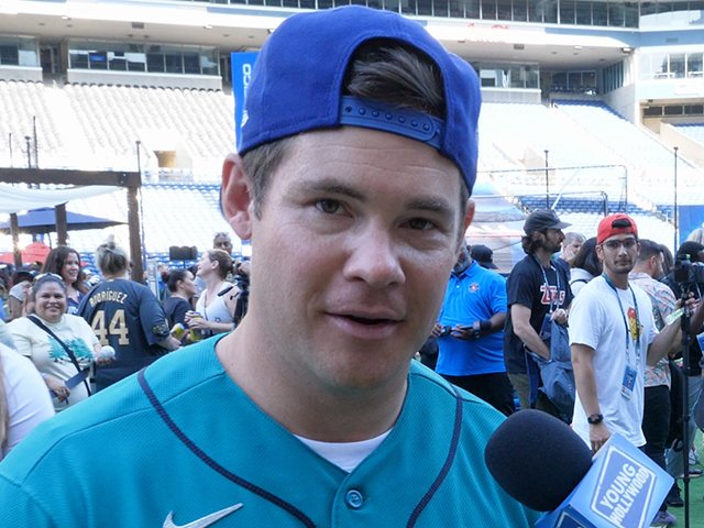 Adam DeVine Coaches Celeb Game During MLB All Star Weekend