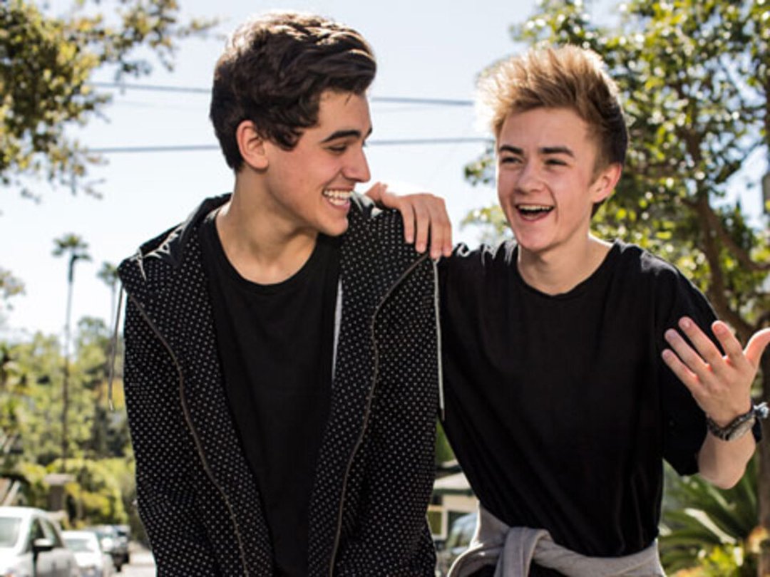 Jack & Jack on the Set of Alli Simpson's "Roll 'Em Up" Music Video Shoot