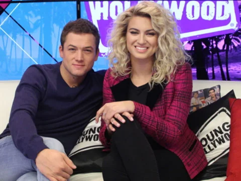 'Sing' Stars Tori Kelly & Taron Egerton Get Animated