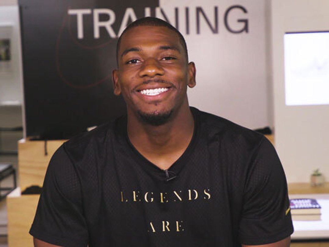 NFL Star Devin Funchess Reveals His #WCW & Plays The Two-Minute Drill