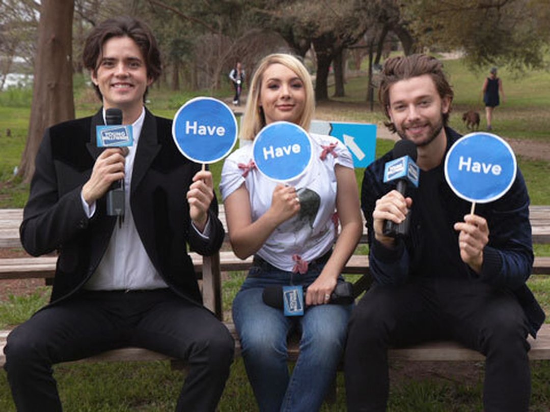 Patrick Schwarzenegger & Co-Stars Play Never Have I Ever
